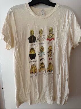 Taylor Swift Graphic Album Backviews Tee - Cream